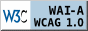 Level A conformance icon, 
                                              W3C-WAI Web Content Accessibility Guidelines 1.0